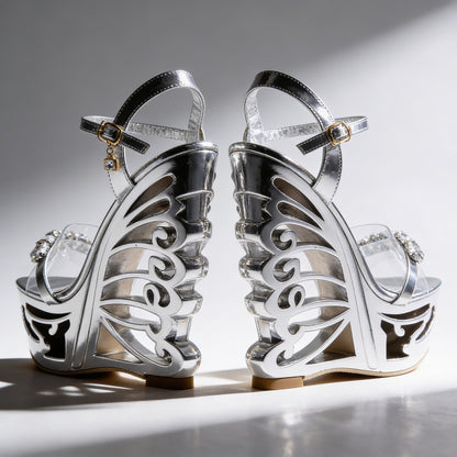 Orfeo Sculptural Wedge Sandals Collection