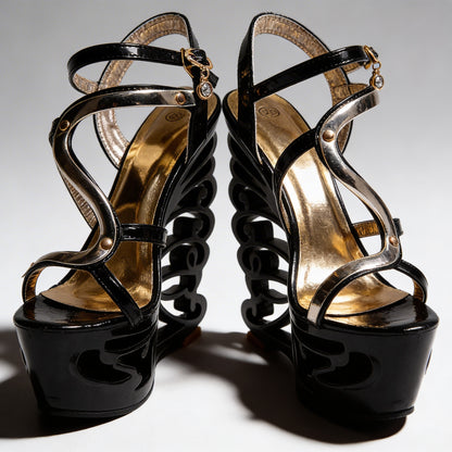 Orfeo Sculptural Wedge Sandals Collection