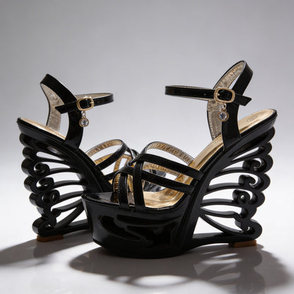 Orfeo Sculptural Wedge Sandals Collection