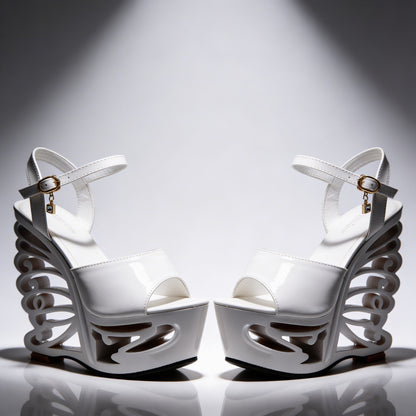 Orfeo Sculptural Wedge Sandals Collection