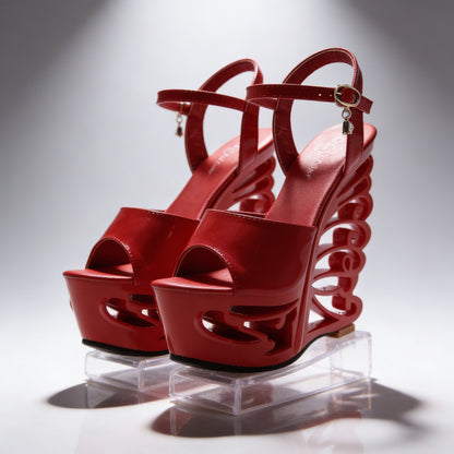 Orfeo Sculptural Wedge Sandals Collection