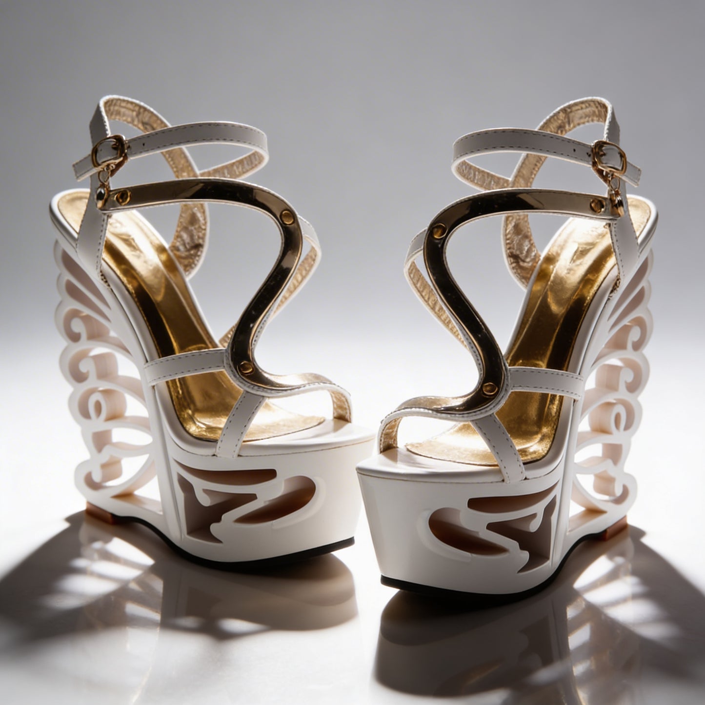 Orfeo Sculptural Wedge Sandals Collection