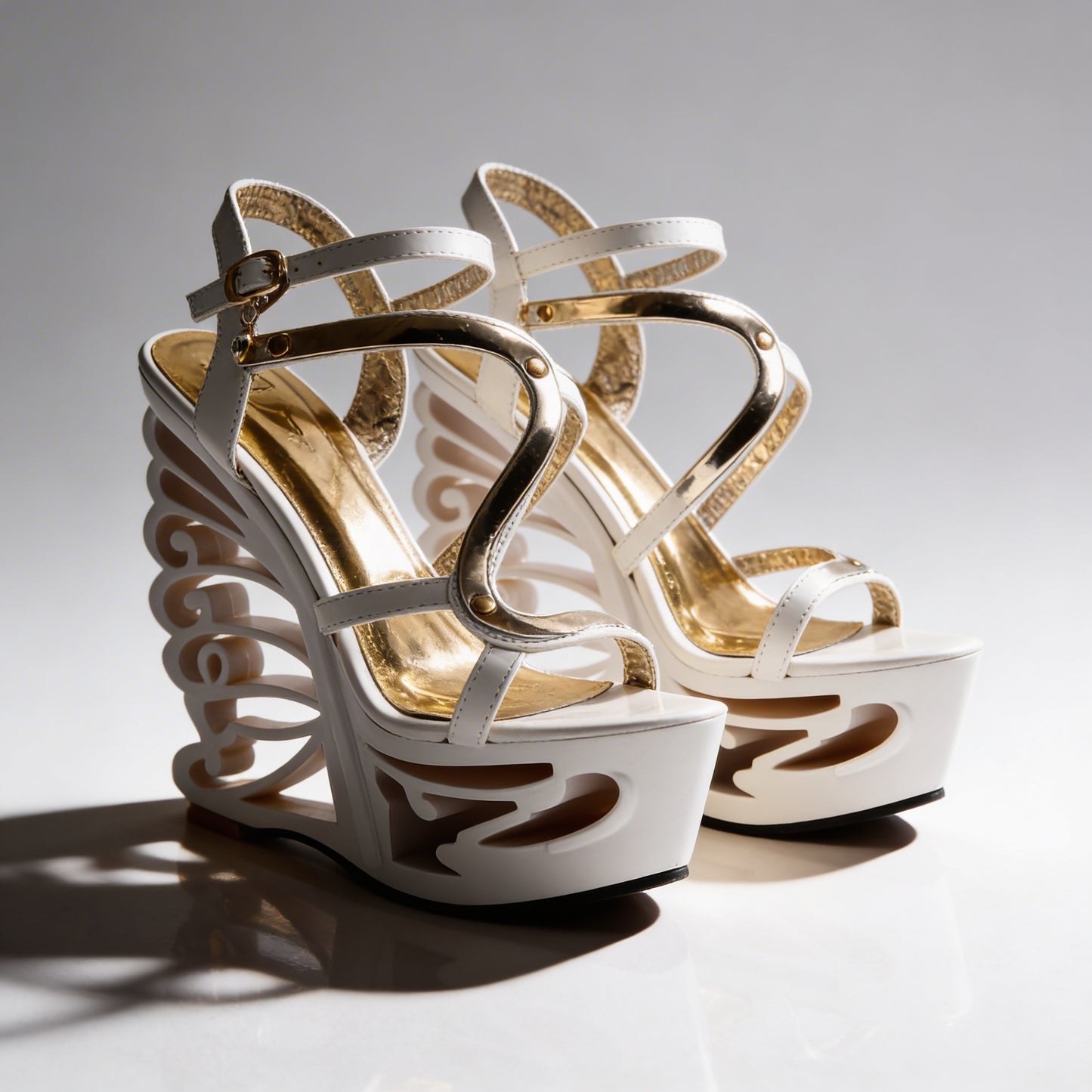 Orfeo Sculptural Wedge Sandals Collection