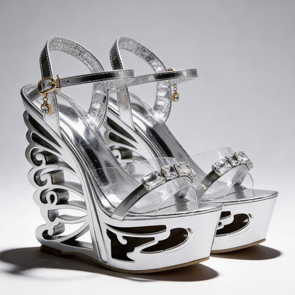 Orfeo Sculptural Wedge Sandals Collection