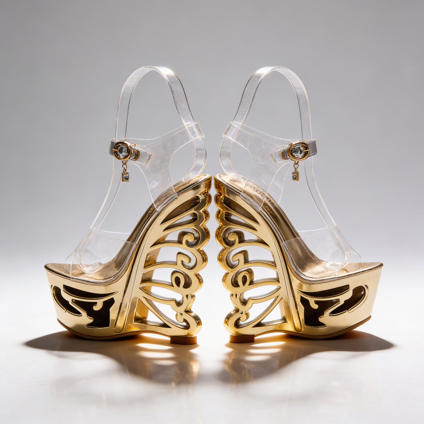 Orfeo Sculptural Wedge Sandals Collection