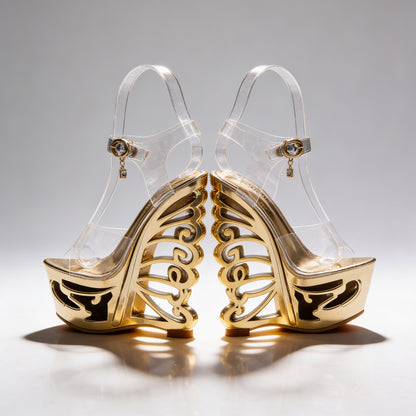 Orfeo Sculptural Wedge Sandals Collection