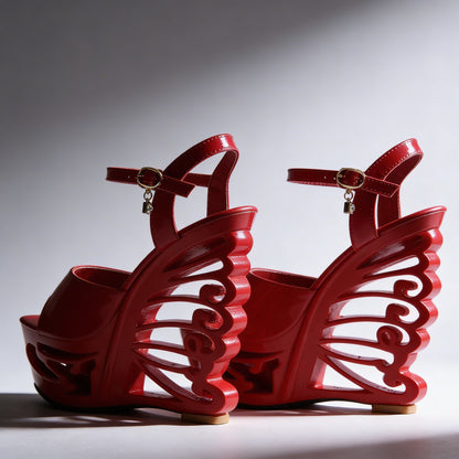 Orfeo Sculptural Wedge Sandals Collection