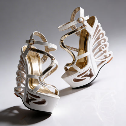 Orfeo Sculptural Wedge Sandals Collection
