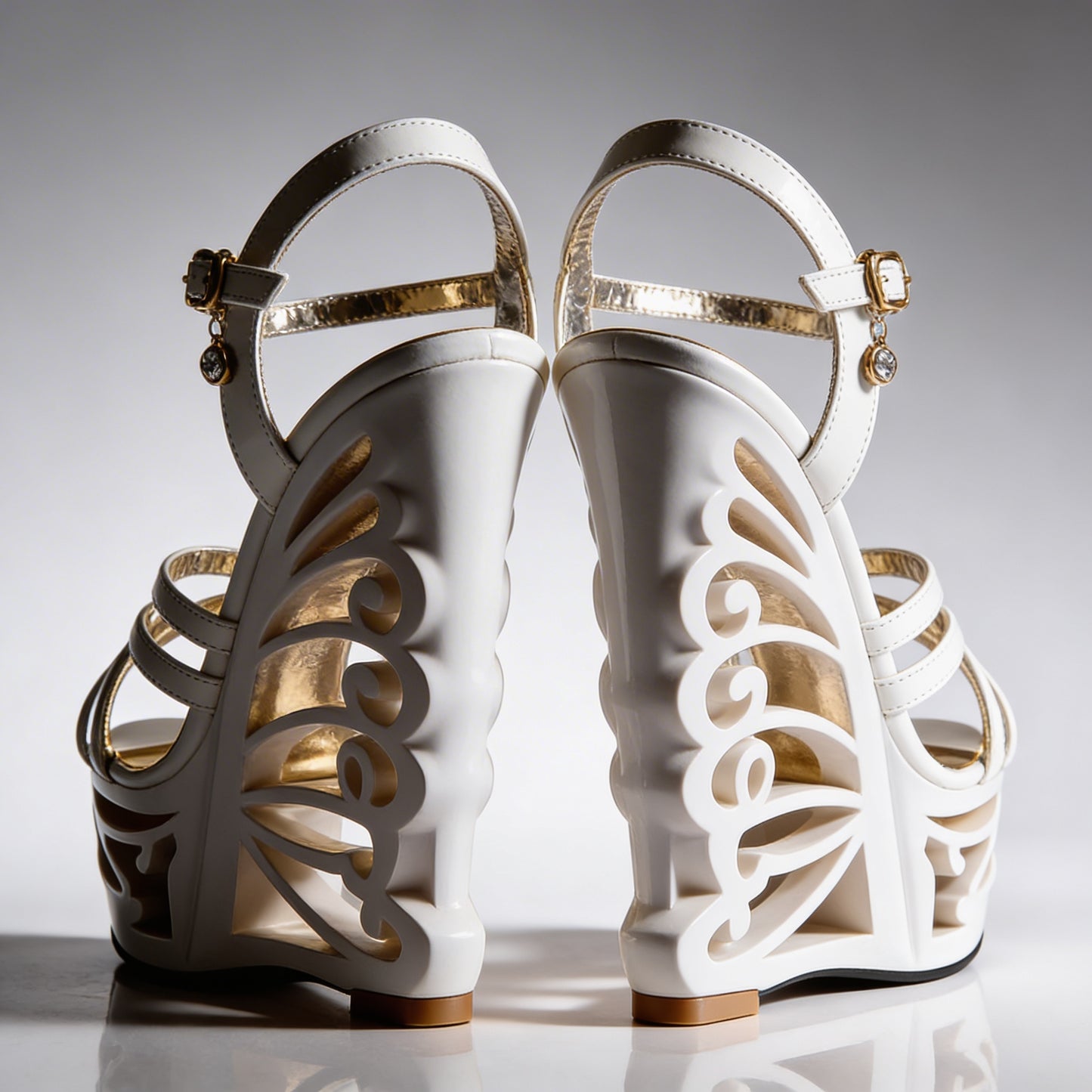 Orfeo Sculptural Wedge Sandals Collection