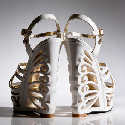 Orfeo Sculptural Wedge Sandals Collection