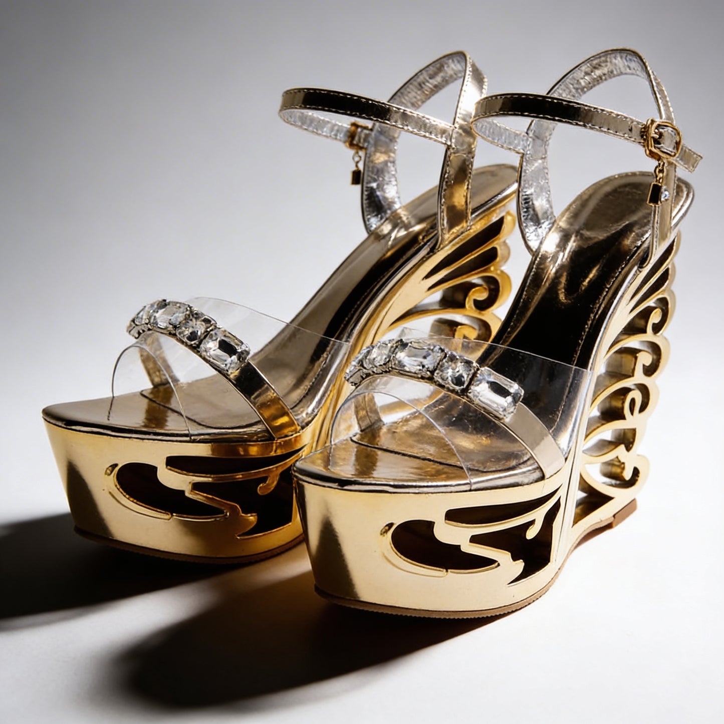 Orfeo Sculptural Wedge Sandals Collection